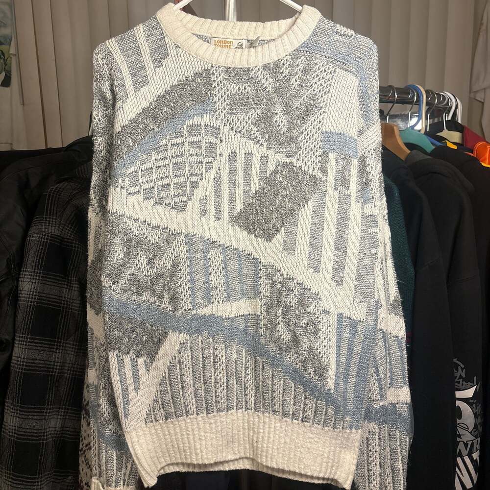 Vintage London Towne Sweater 80s chunky knit